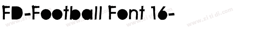 FD-Football Font 16字体转换